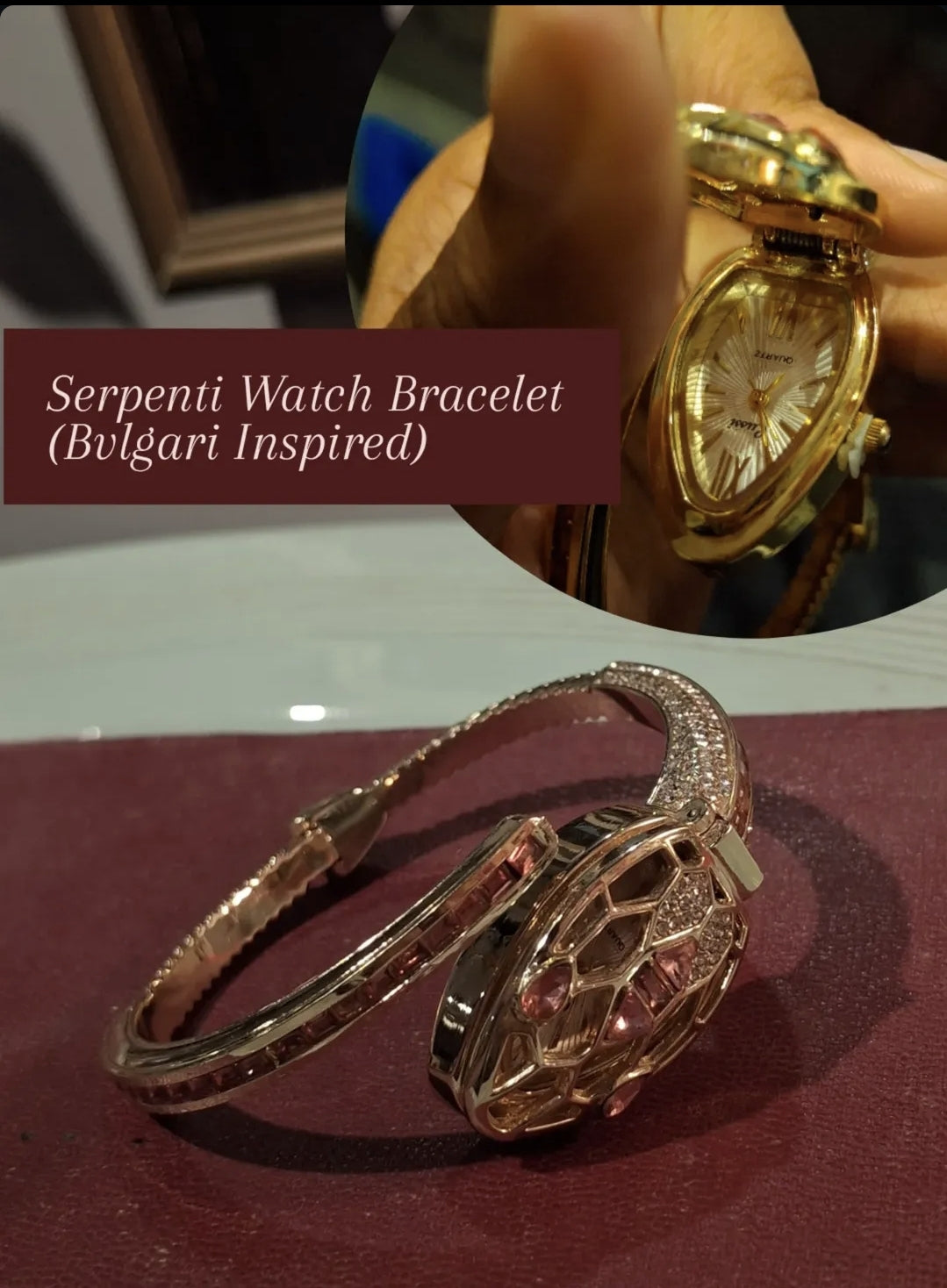 Serpenti Watch Bracelet (Bvlgari Inspired)