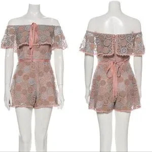 Alexis Lace Pattern Romper