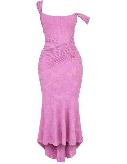 House Of CB Lavender Milkmaid Dress