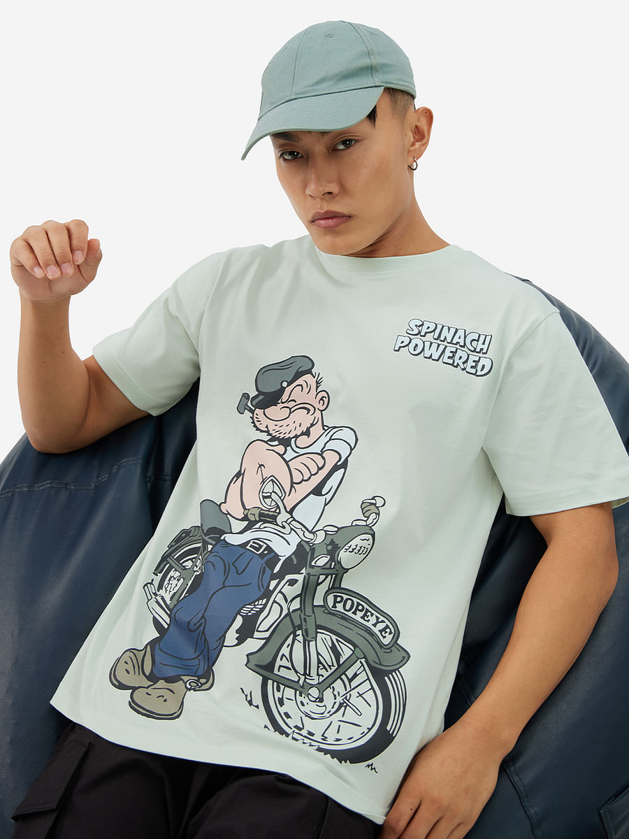 Popeye Spinach Powered Relexed Fit Tee