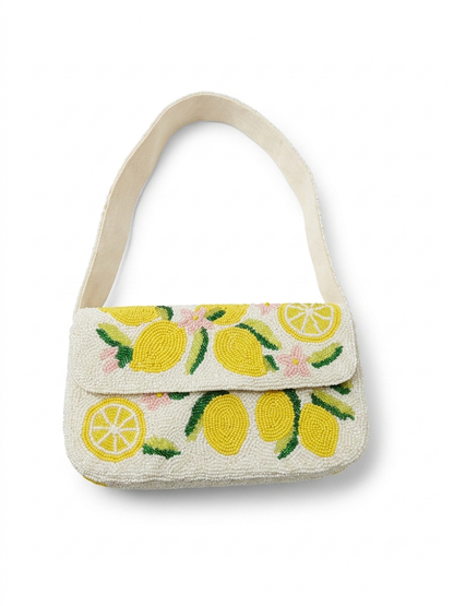 Lemon Drop Beaded Bag