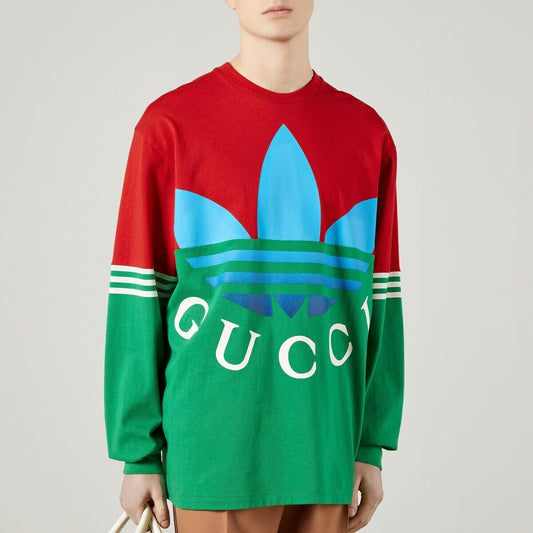 Gucci Adidas Long Sleeve Tee