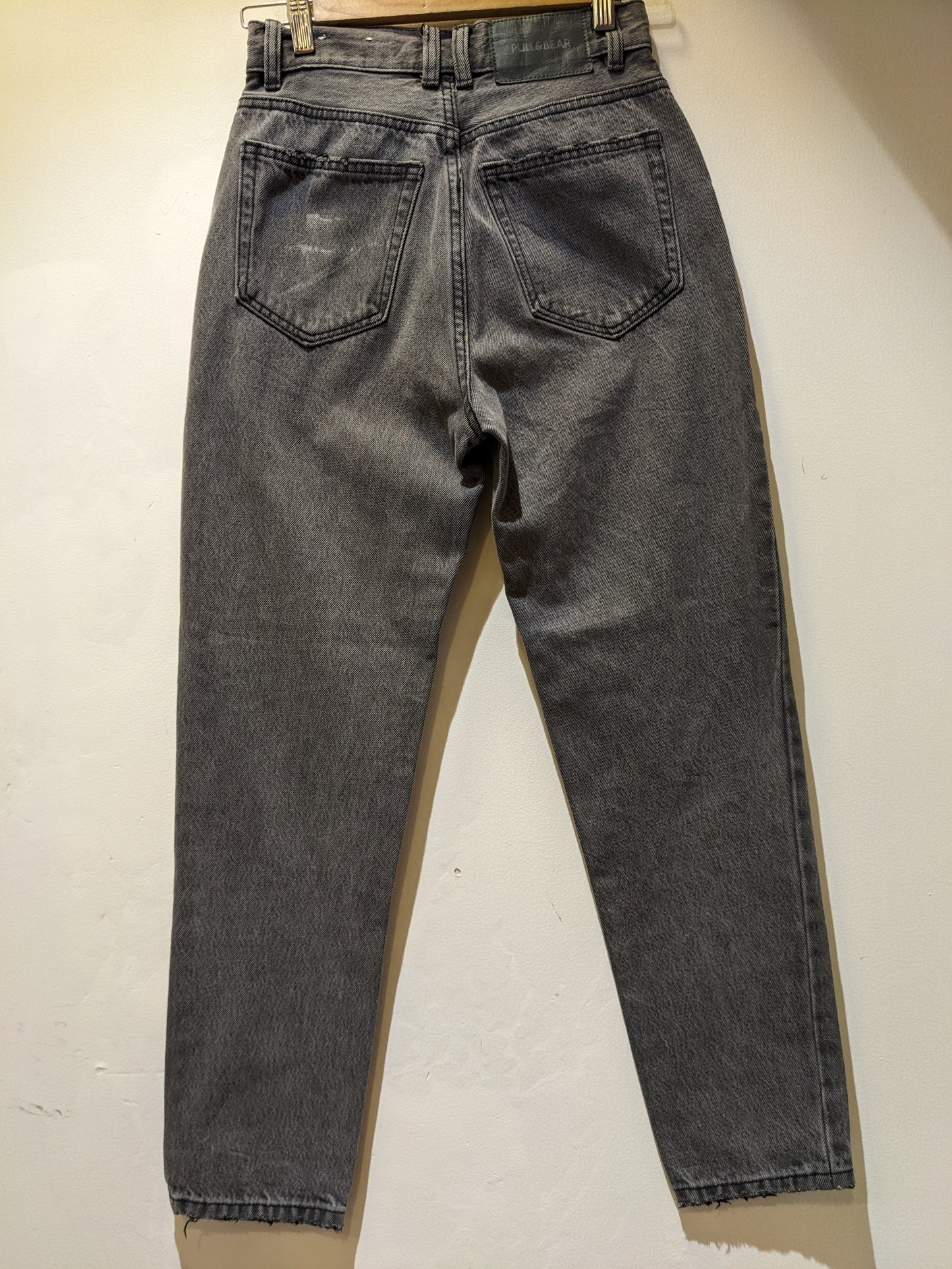 Pull & Bear Grey Straight Fit Jeans