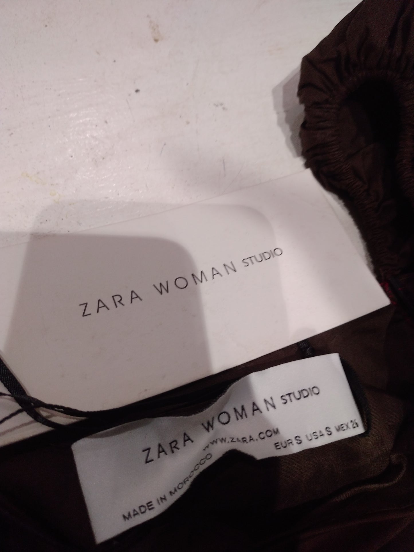 Zara Woman Studio Brown Dress