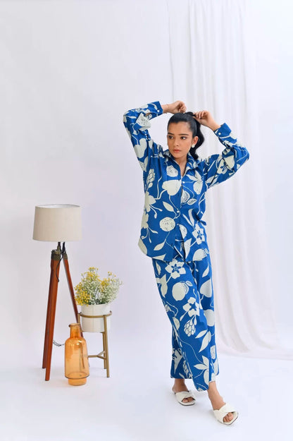 Efflantes Studio Floral Blue Co-ord Set