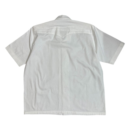 White & Black Heart Patch Shirt