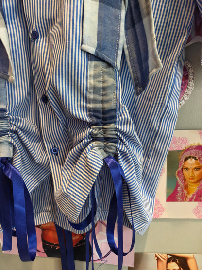 Collab Cotton Blue Shirt