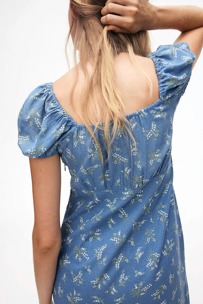 H&M Blue Floral Dress