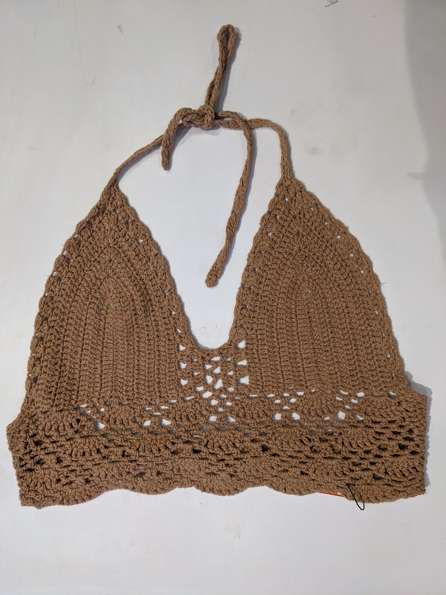 Brown Crochet Top