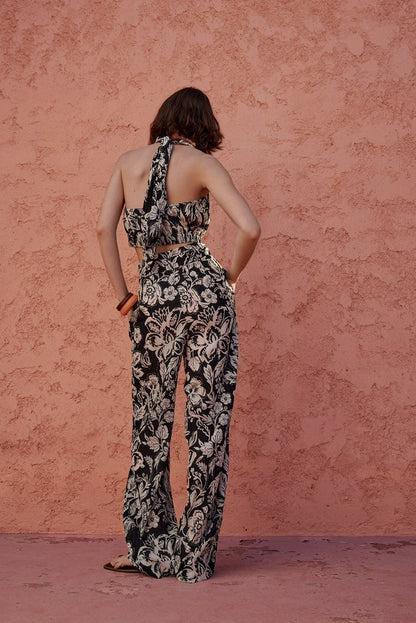 Zara Black & White Floral Set