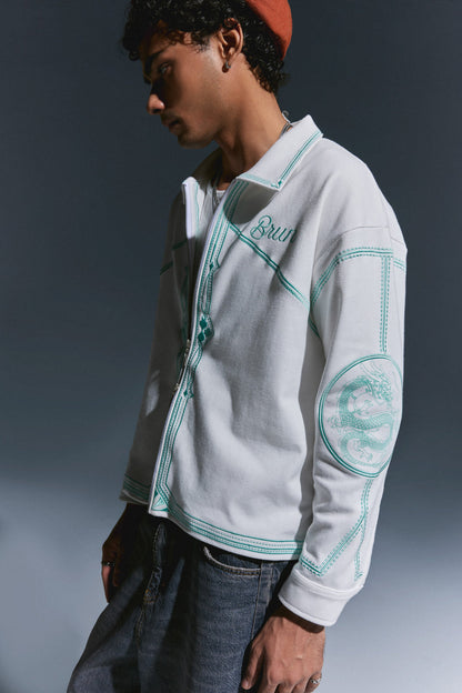 Brun White Shirt Jacket