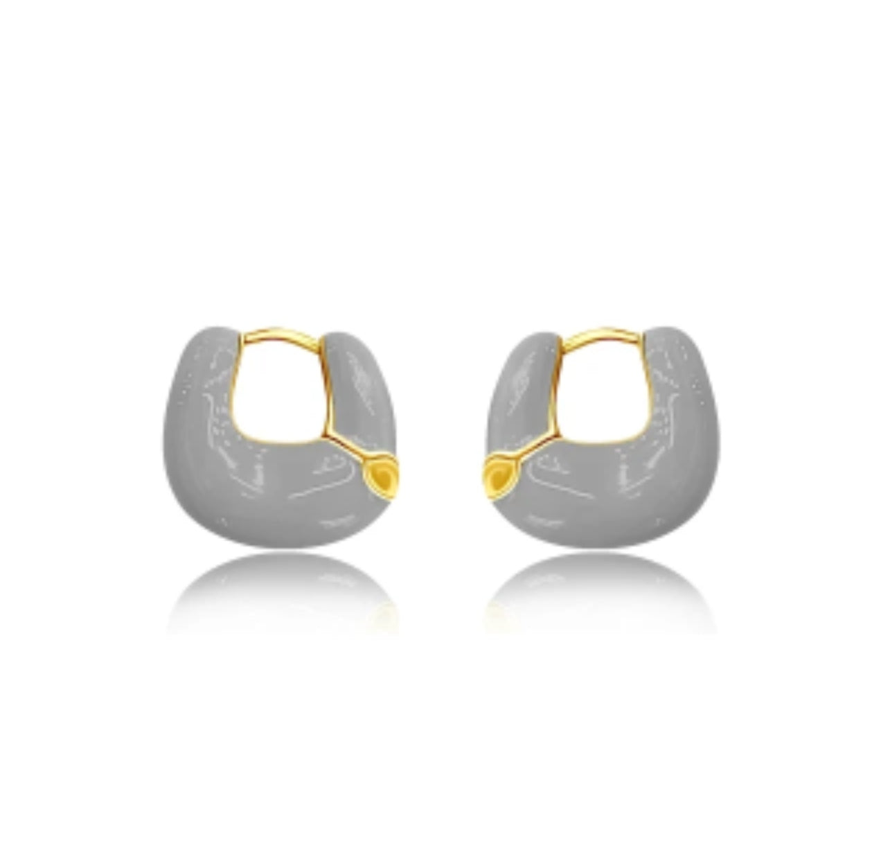 Grey Mini Hoops