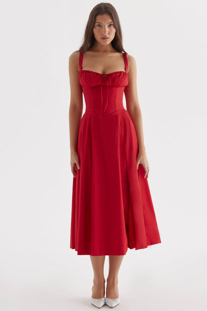 House Of CB Red Corset Dress