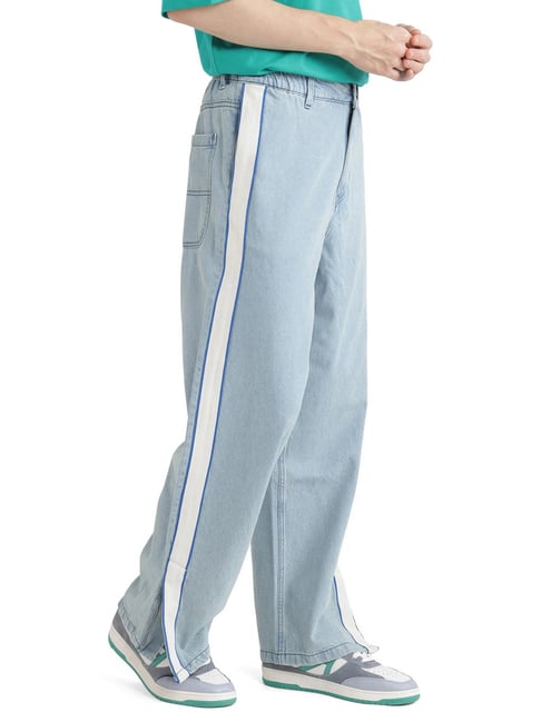 Rare Rabbit Blue Baggy Loose Fit Jeans