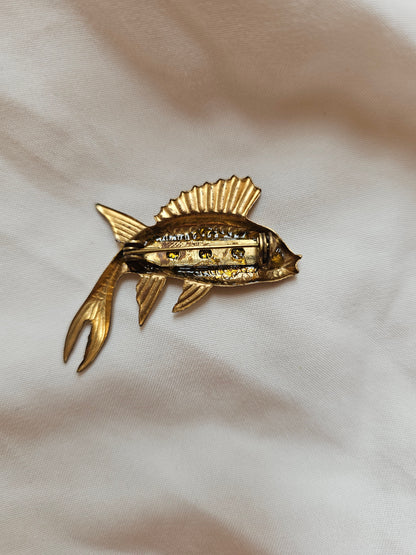 Pisces Vintage Brooch Pin