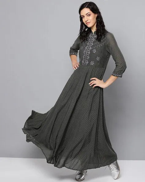 Label Ritu Kumar Embroidered Dress