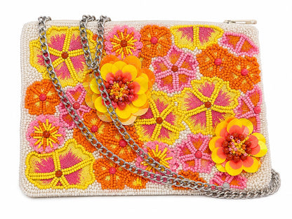 Small Floral Beaded Bag