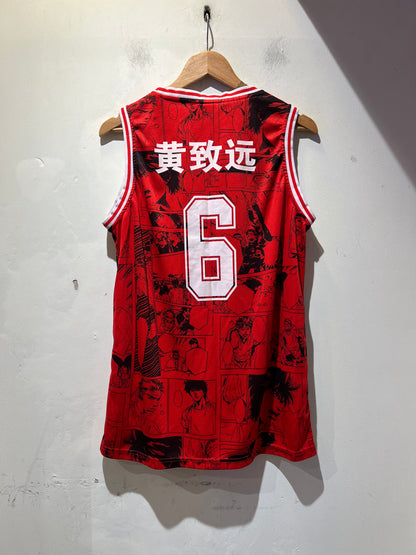 Red Sleeveless Jersey