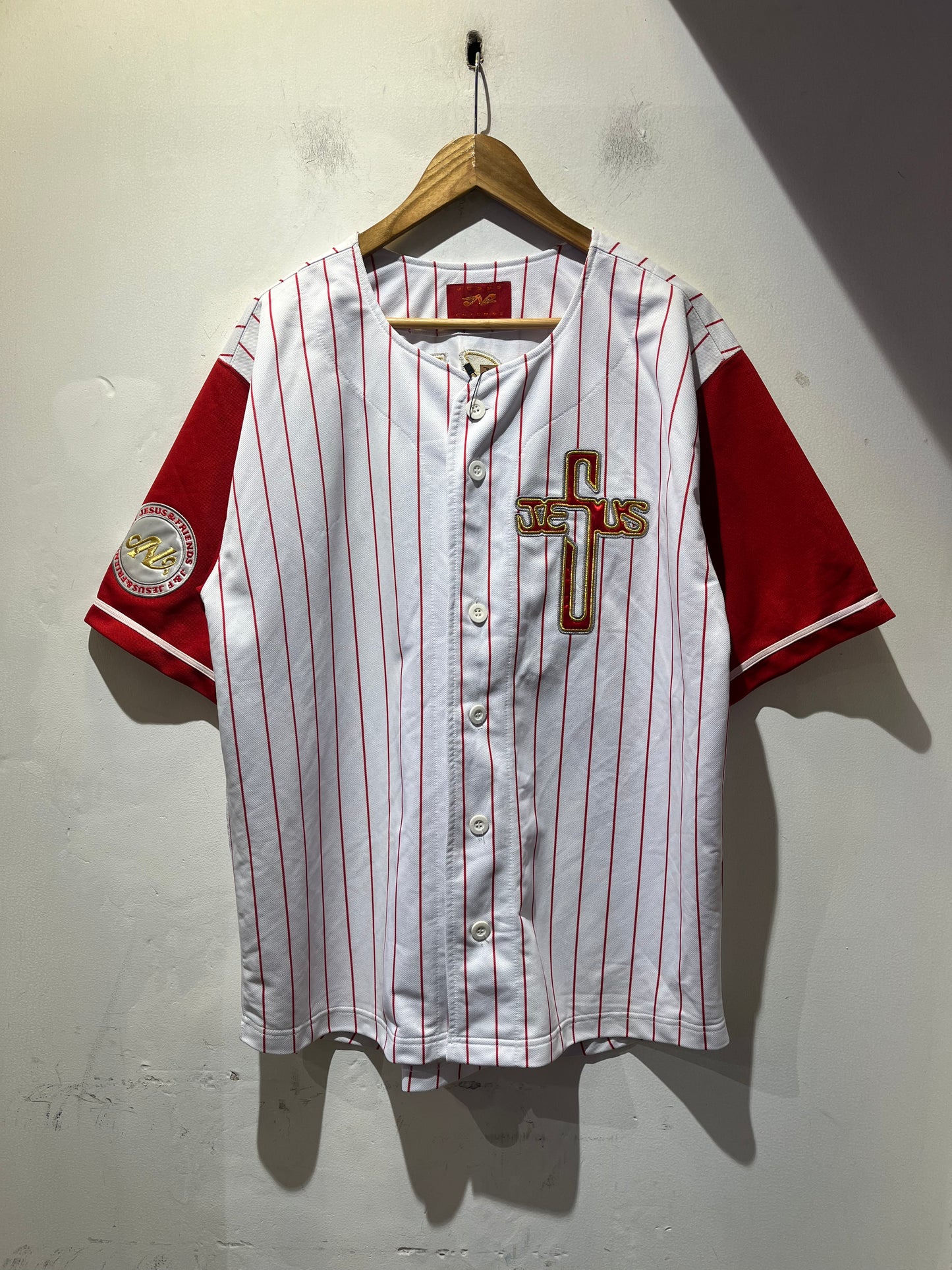 Jesus Friends White Red Jersey