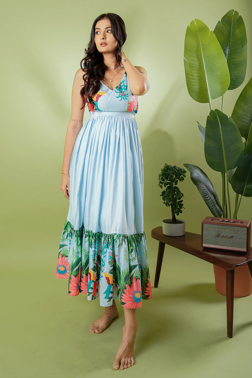 Peach It Up Floral Dress