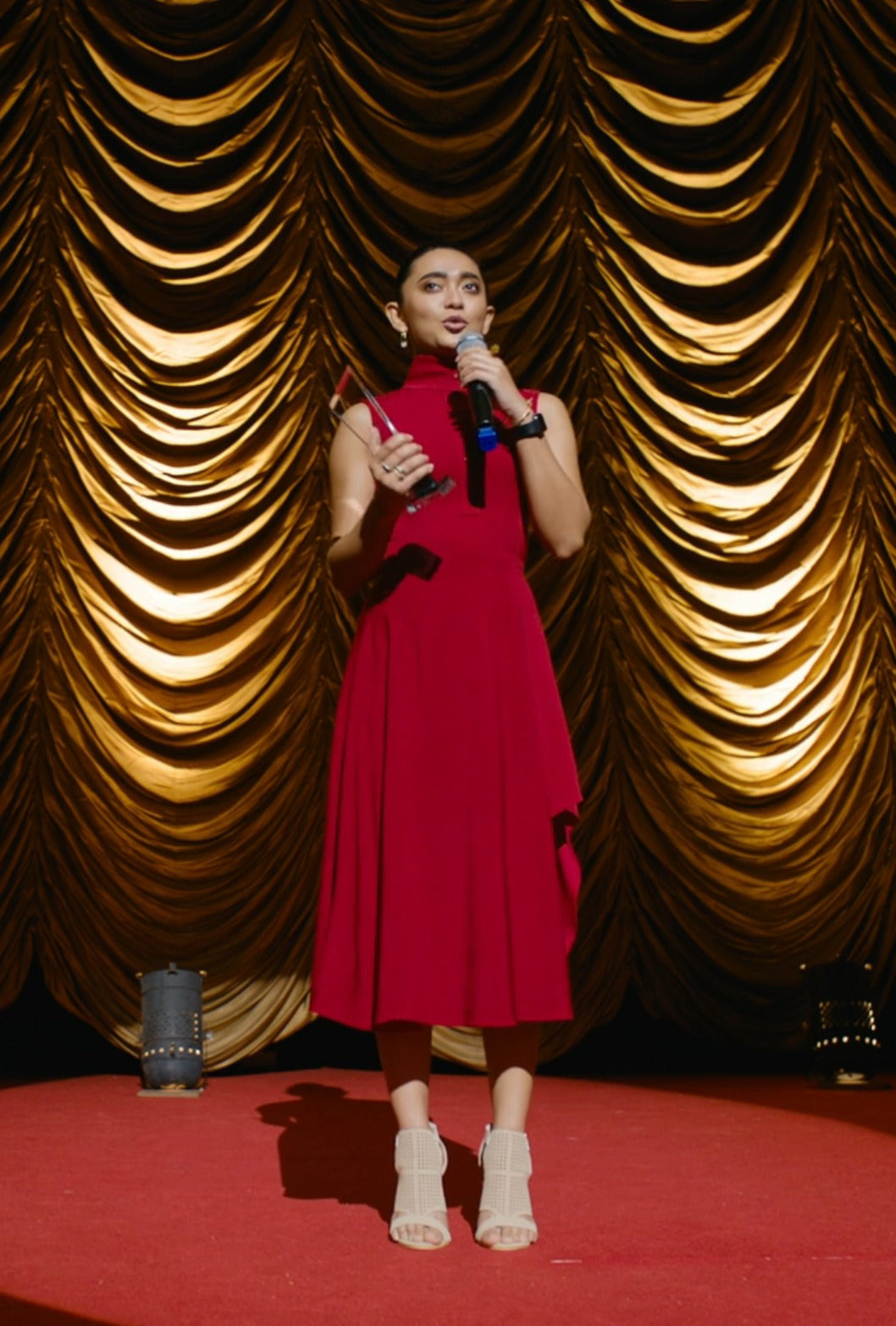 Four More Shots Please Red dress