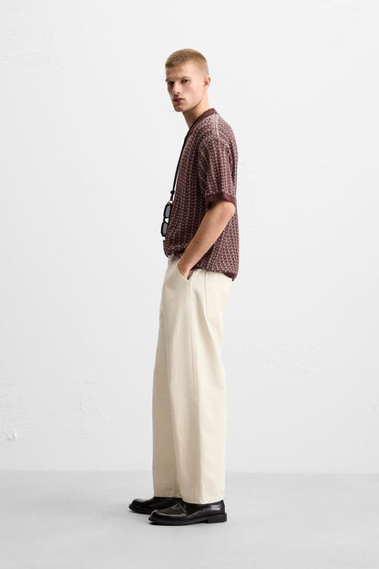 Zara Maroon Polo Tee