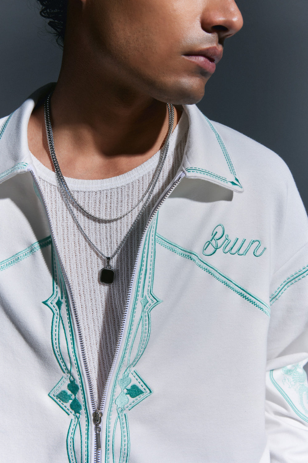 Brun White Shirt Jacket