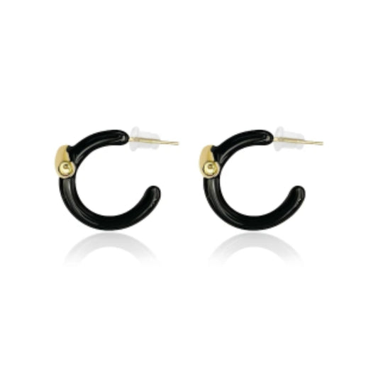 Black/Gold Earrings