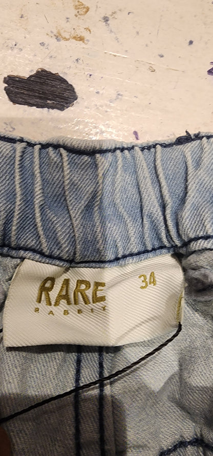 Rare Rabbit Blue Baggy Loose Fit Jeans