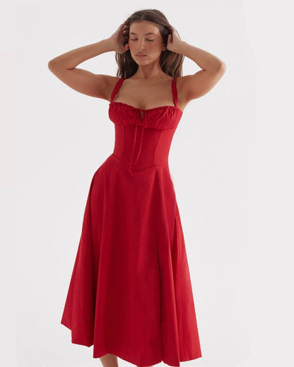 House Of CB Red Corset Dress