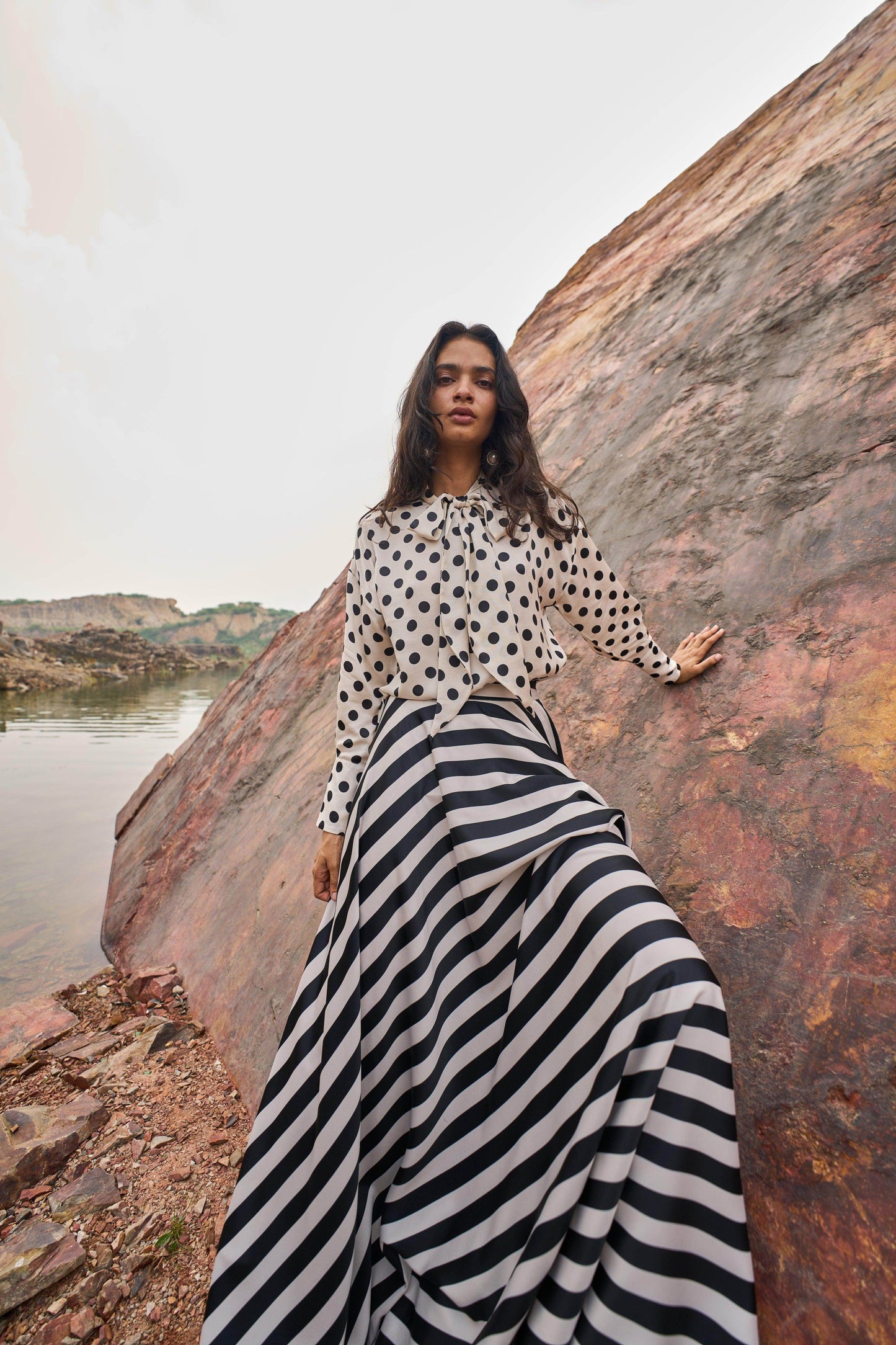 Dash & Dot maxi skirt set