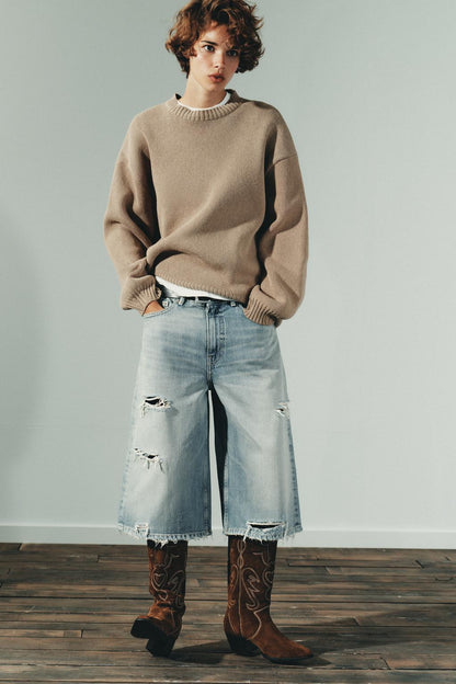 Zara Festival Leather Embroidered Boots