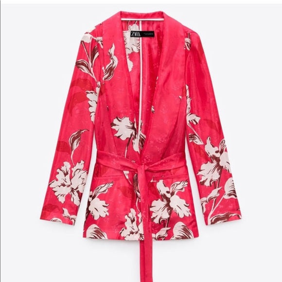 Zara Red Floral Co-ord Set