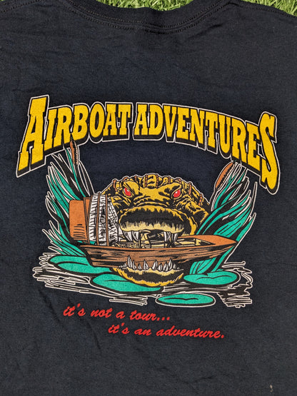 Gildan Airboat Adventures Lafitte, La Vintage Tee