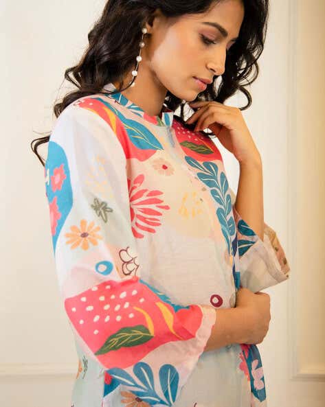 Varun Bahl Multicolour Amoeba Printed Kurta Set