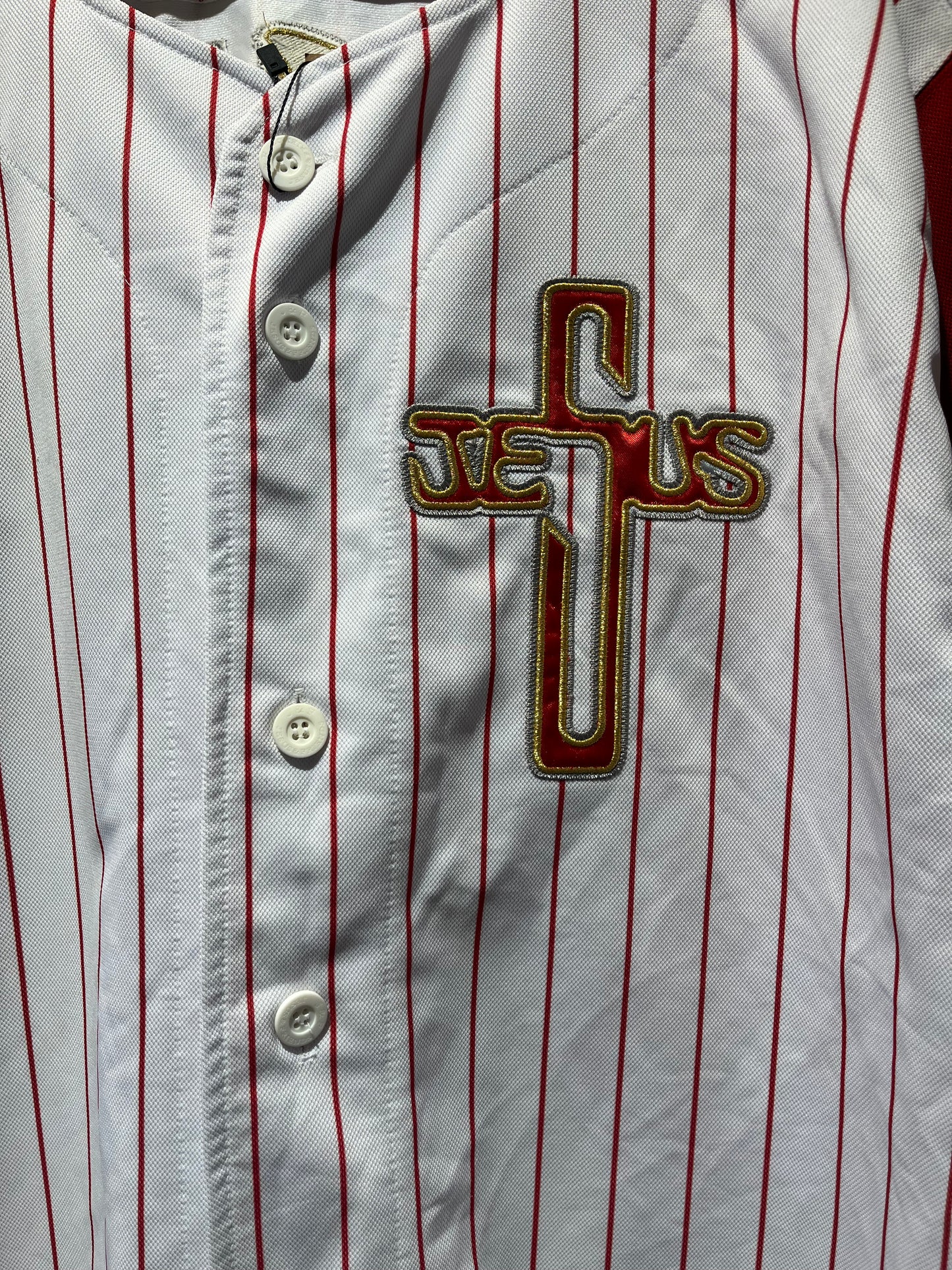 Jesus Friends White Red Jersey