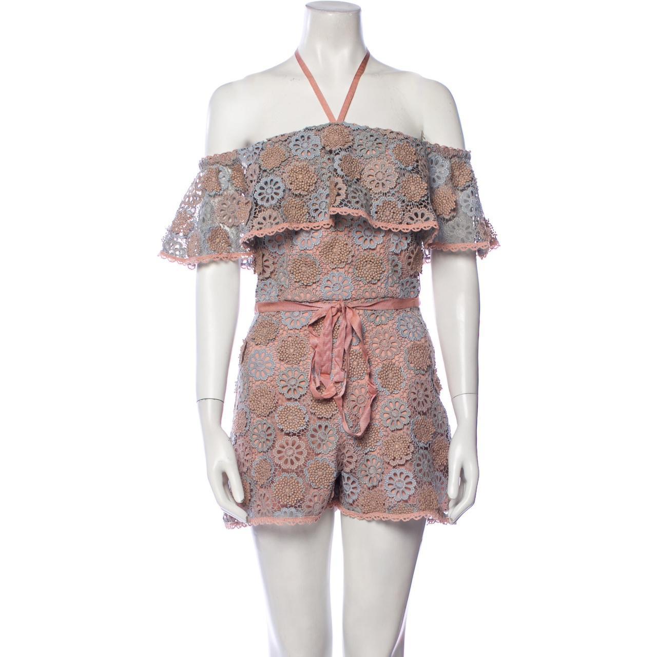 Alexis Lace Pattern Romper