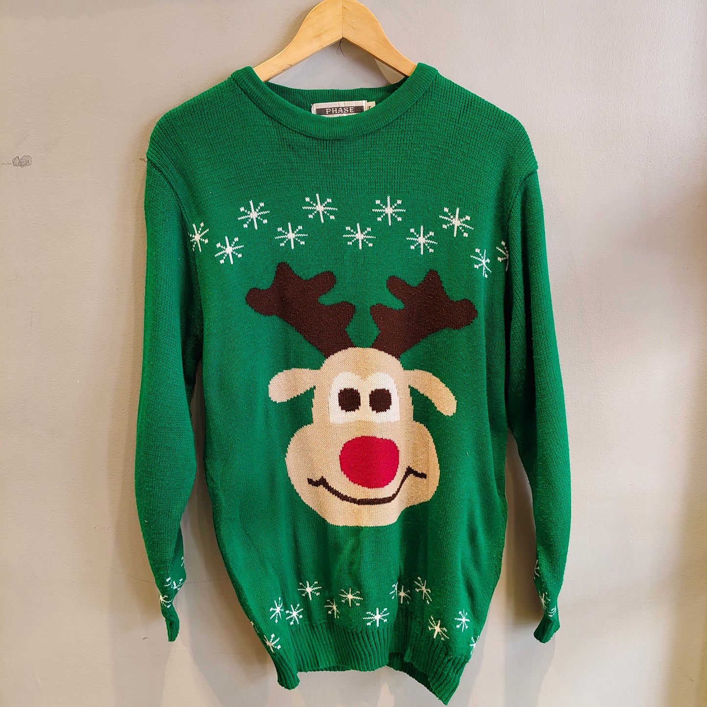 Phase Green Christmas Sweater