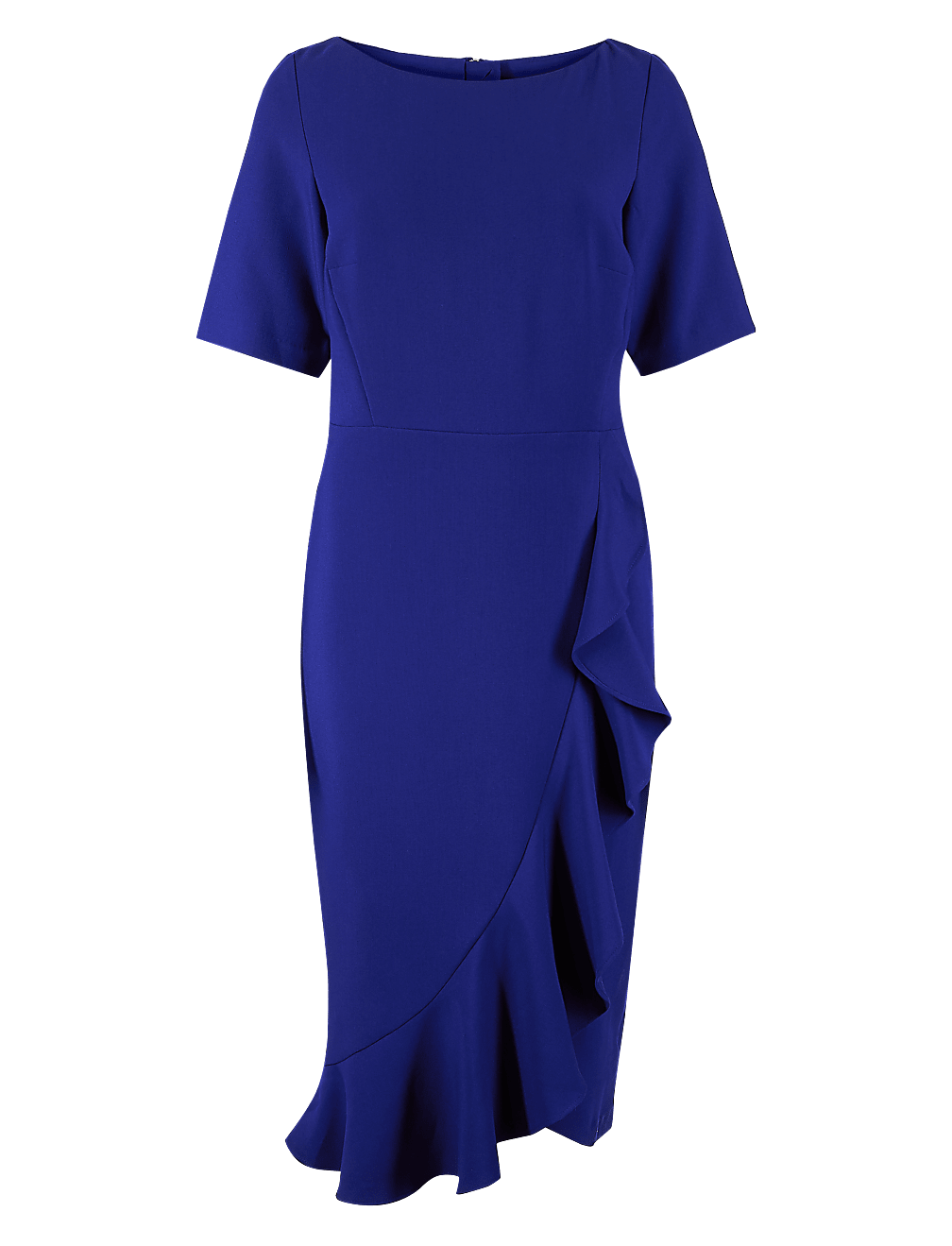 Peruna Short Sleeve Bright Blue Dress