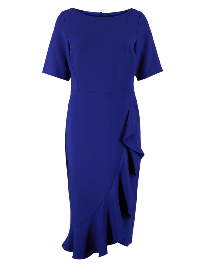 Peruna Short Sleeve Bright Blue Dress