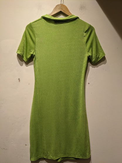 I Saw IT First Green Ribbed Dress