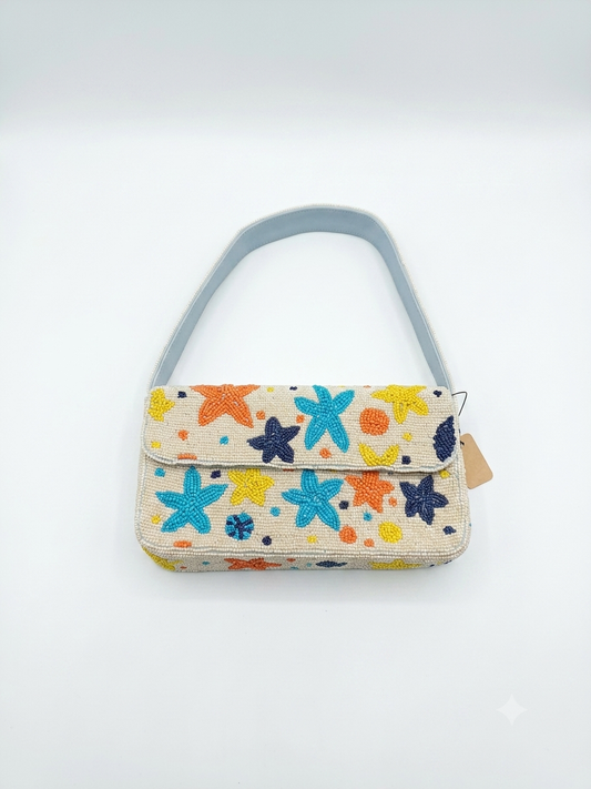 Starfish Beaded Bag