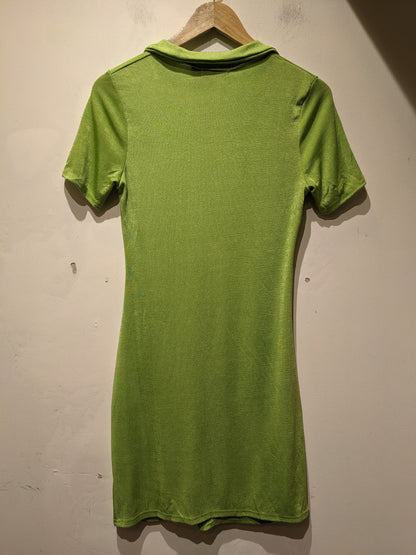 I Saw IT First Green Ribbed Dress