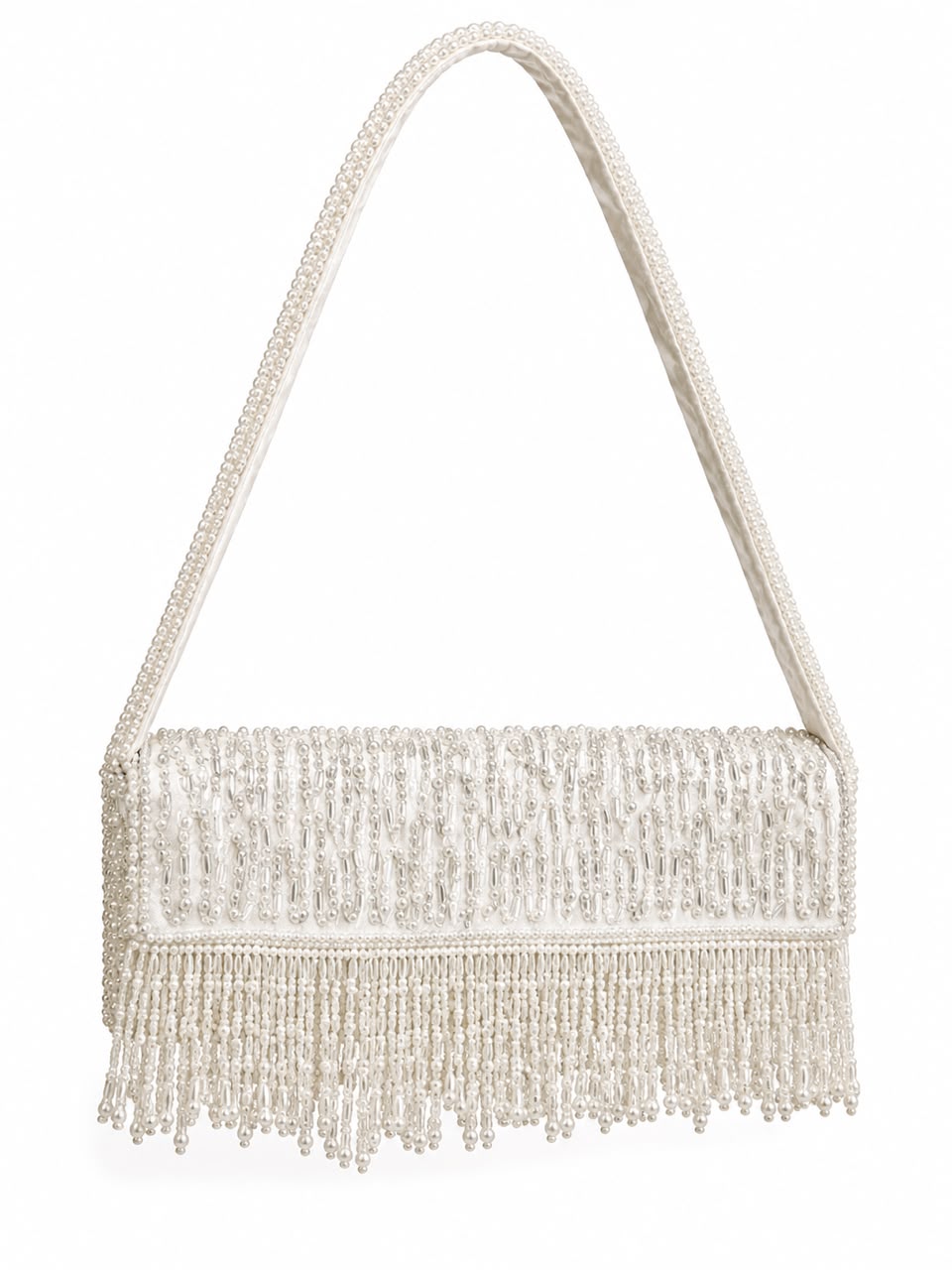 Anthropologie Fringe Beaded Bag