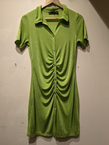 I Saw IT First Green Ribbed Dress