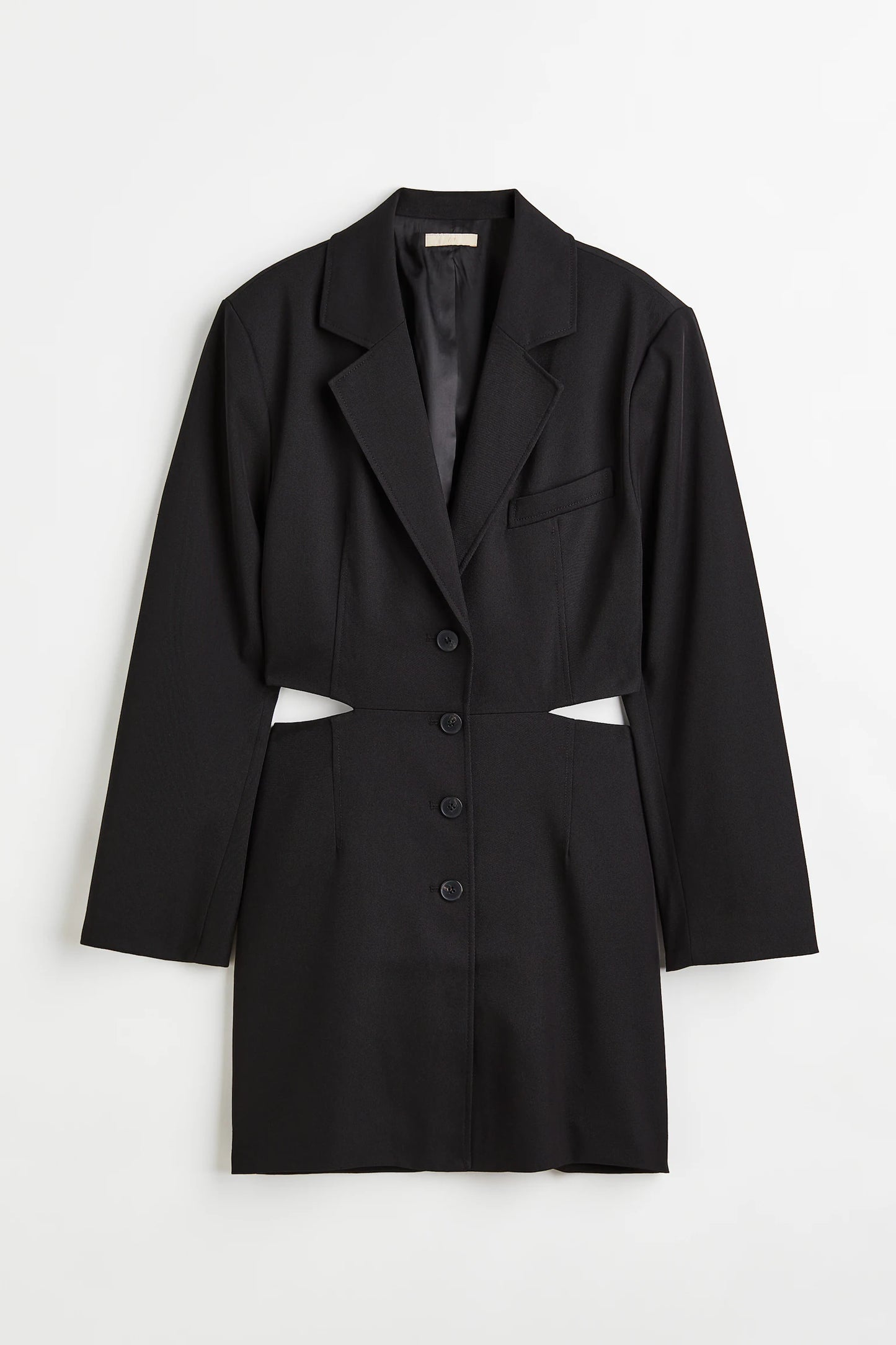 H&M Black Cut Out Blazer Dress