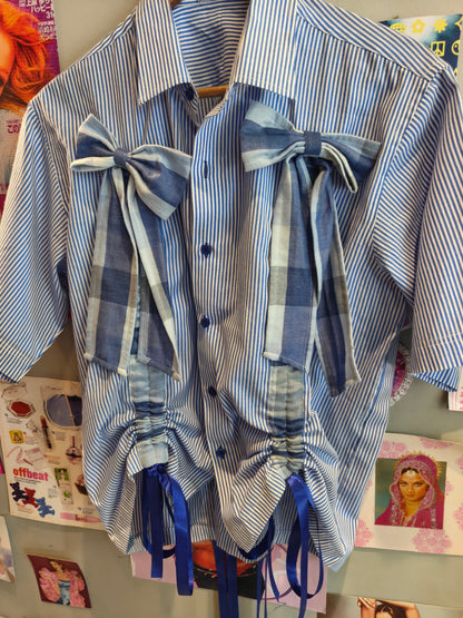 Collab Cotton Blue Shirt