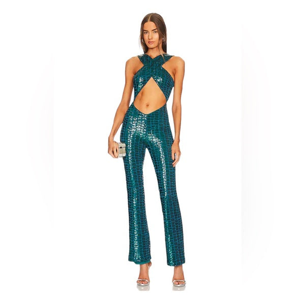 Michael Costello X Revolve Sequin Jumpsuit