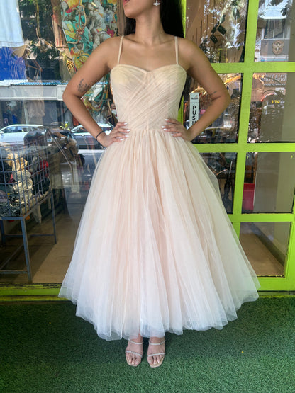 Gauri & Nainika Beige Gown Dress