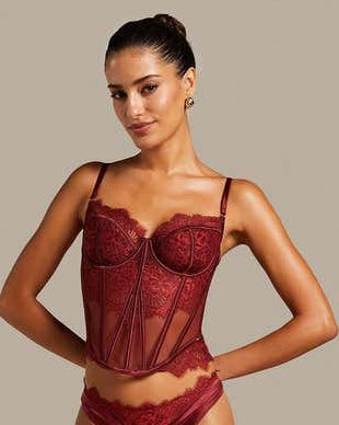Aaliyah Kashyap’s Closet - Noir Red Lace Corset